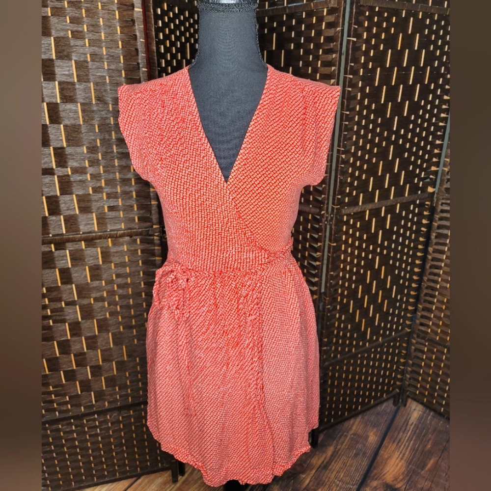 FOSSIL Women's Wrap Around Mini Dress Small